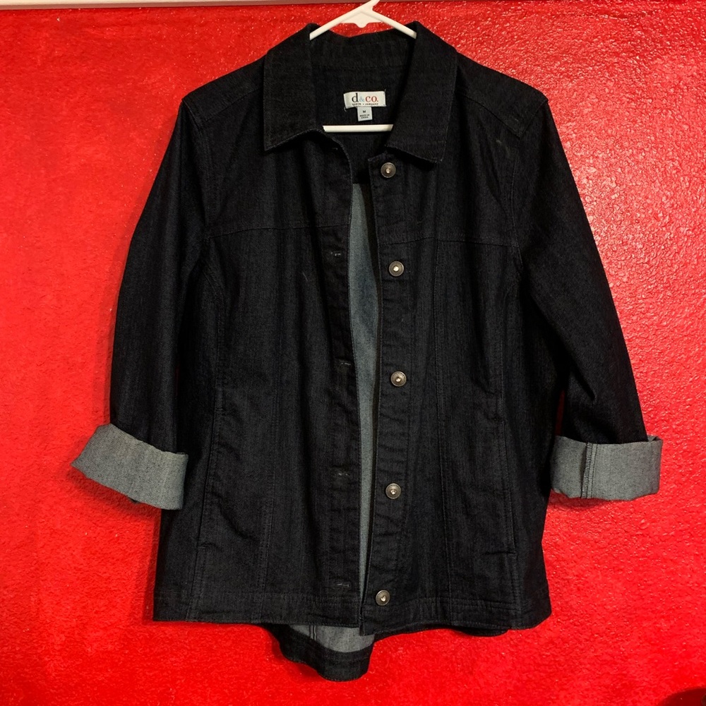 Dark Blue Denim Jacket. Size M